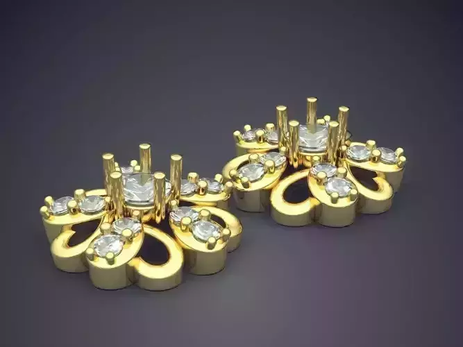 Diamond Earrings CAD-6676