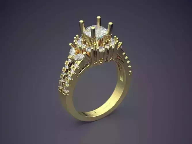 Engagement Diamond Ring CAD-6675