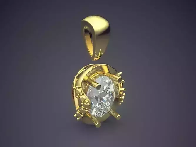 Diamond Pendant CAD-6668