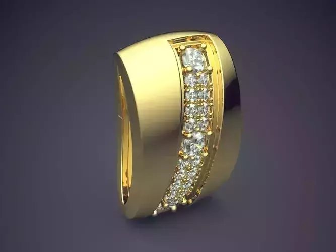 Pendant With Diamonds CAD-6654 3D print model