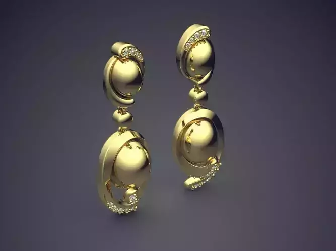 Earrings CAD-6639