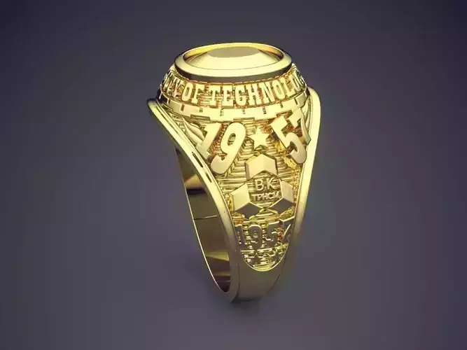 Thick Engraved Textured Ring CAD-6634