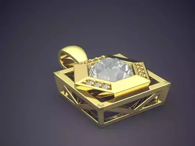 Diamond Pendant CAD-6632