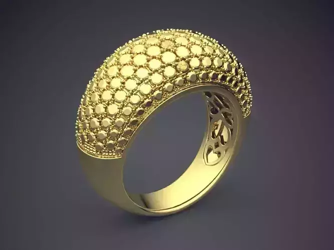 Textured Ring CAD-6629