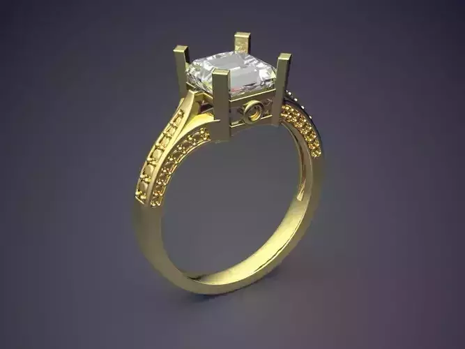 Engagement Diamond Ring CAD-6625
