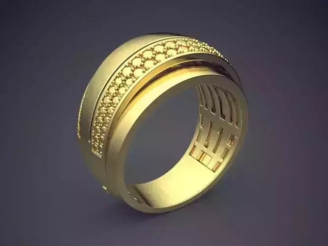 Textured Thick Ring CAD-6620 3D print model