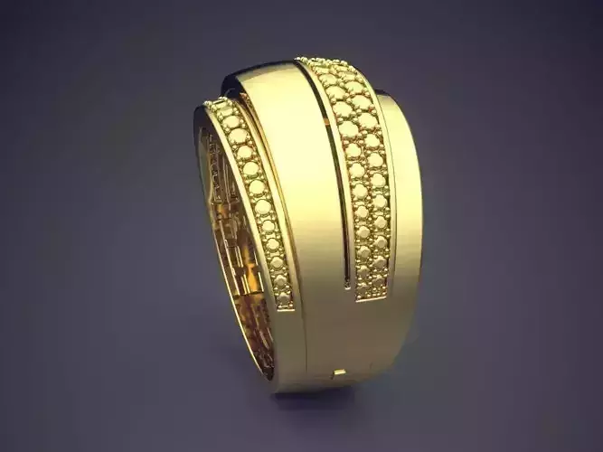 Textured Thick Ring CAD-6620