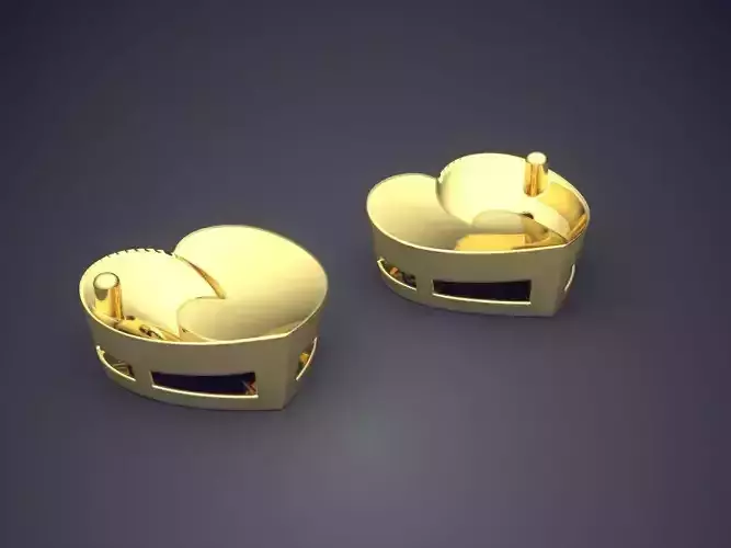 Heart Shape Pendants CAD-6604