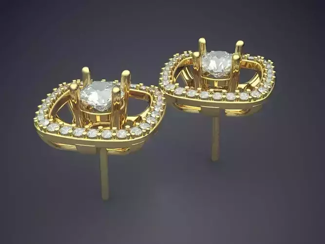 Diamond Earrings CAD-6596