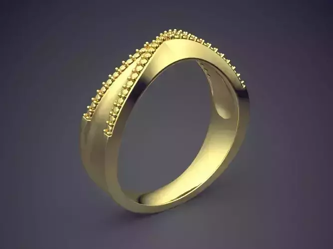 Curved Ring CAD-6586