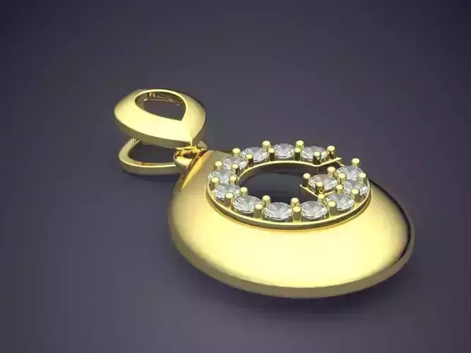Pendant With Diamonds CAD-6572