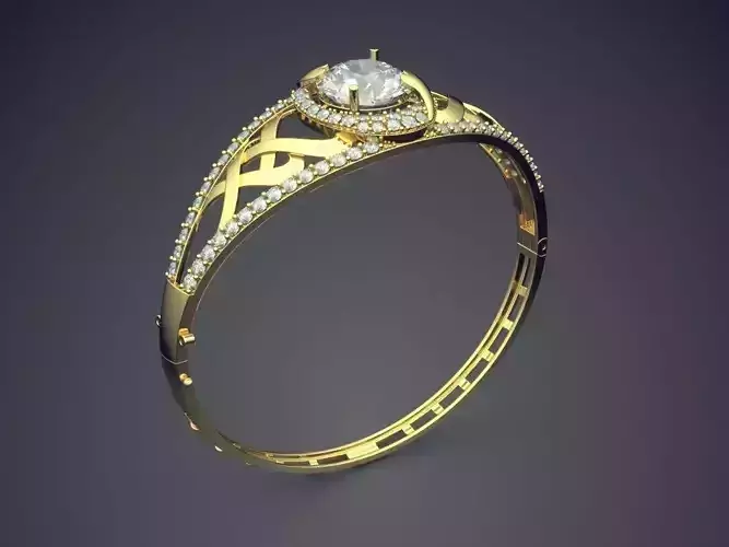 Ring With Diamonds CAD-6547 3D print model
