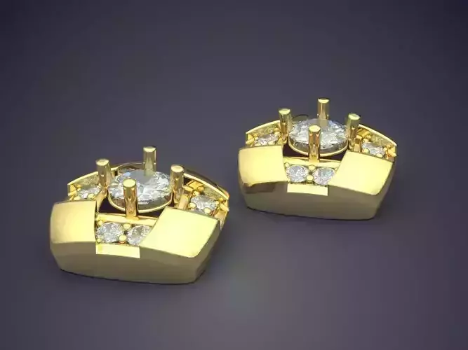 Earrings With Diamonds CAD-6535