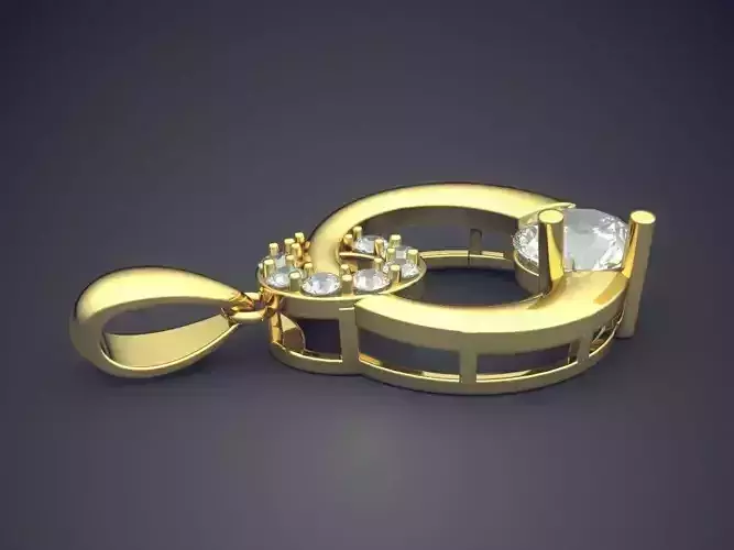 Pendant With Diamonds CAD-6532
