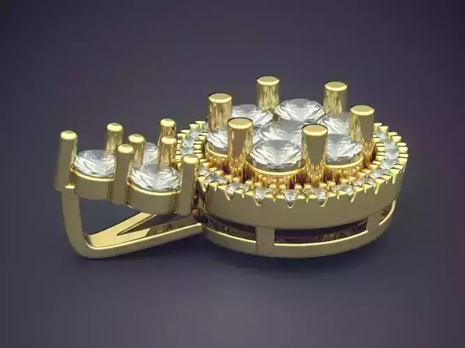 Pendant With Diamonds CAD-6521