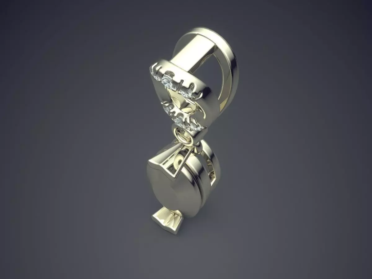 Pendant CAD-6510 3D print model_1