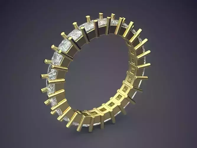 Ring With Diamonds CAD-6511 3D print model