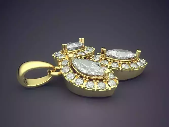 Pendant With Diamonds CAD-6500