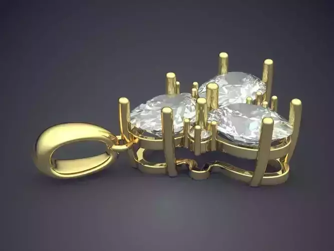 Pendant With Diamonds CAD-6491