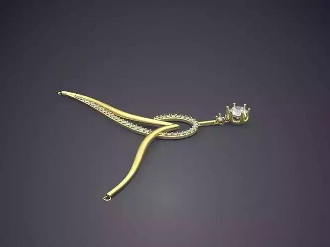 Pendant With Diamonds CAD-6490