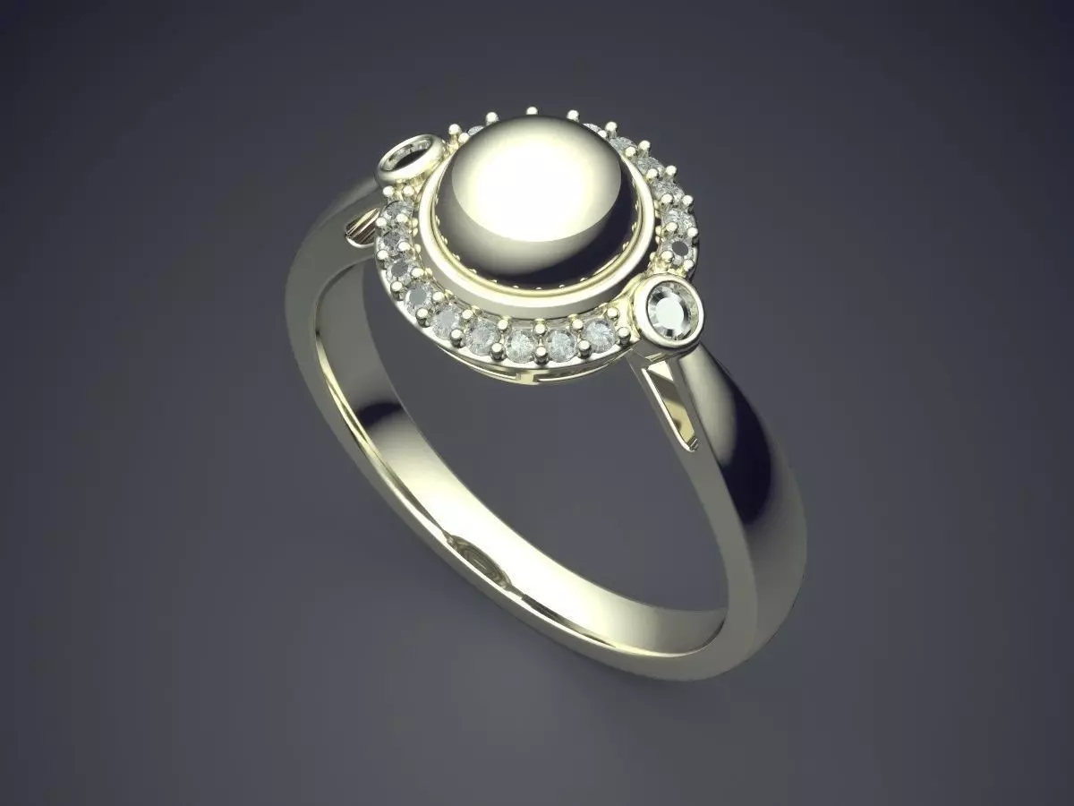 Ring CAD-6486 3D print model_1