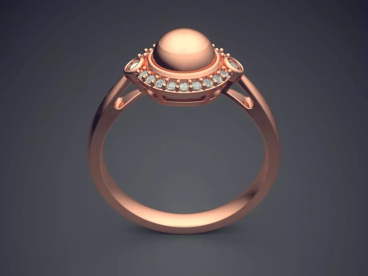 Ring CAD-6486 3D print model_2