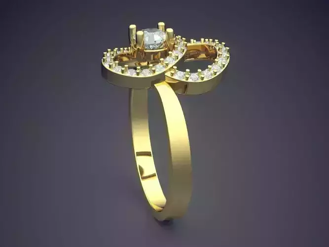 Ring With Diamonds CAD-6482