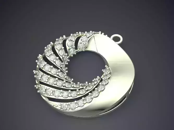 Pendant With Diamonds CAD-6477