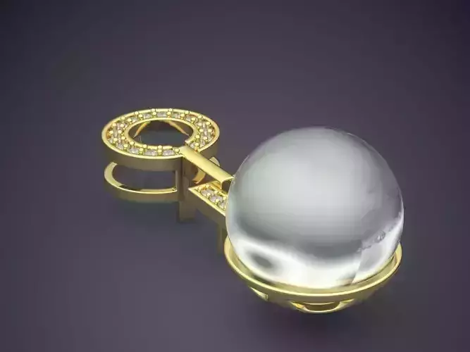 Pendant With Pearl CAD-6472