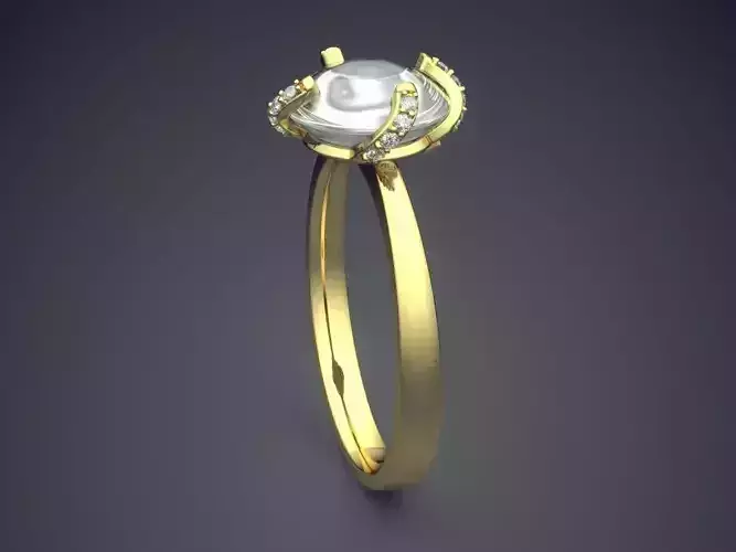 Ring With Diamond CAD-6469