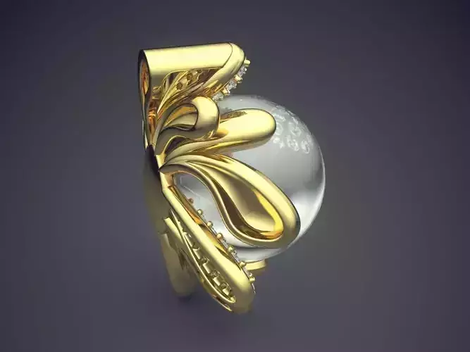 Pendant With Pearl CAD-6468