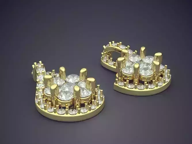 Pendant With Diamonds CAD-6465 3D print model