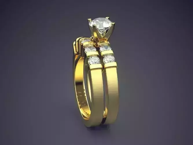 Ring With Diamonds CAD-6464