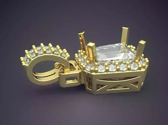 Pendant With Diamonds CAD-6463