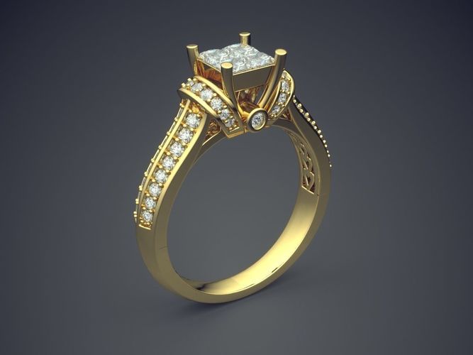 Pendant With Diamonds CAD-6458 3D print model