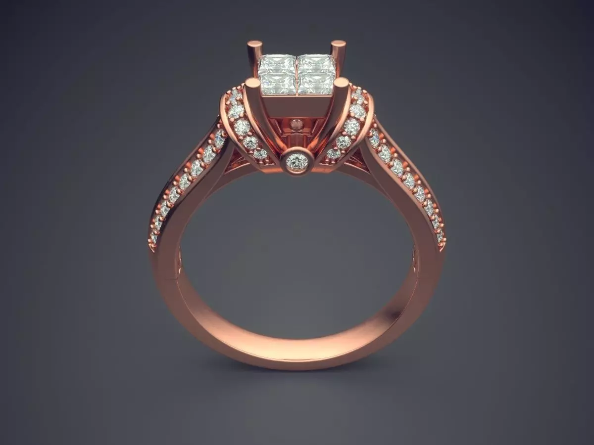 Pendant With Diamonds CAD-6458 3D print model_2