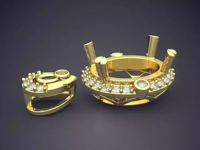 Pendant With Diamonds CAD-6457