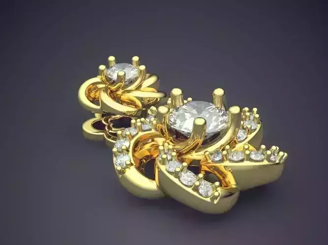 Pendant With Diamonds CAD-6455 3D print model