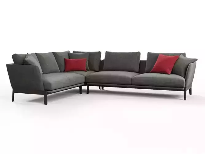 Chelsea CHC08 Corner Sofa Composition 3D model