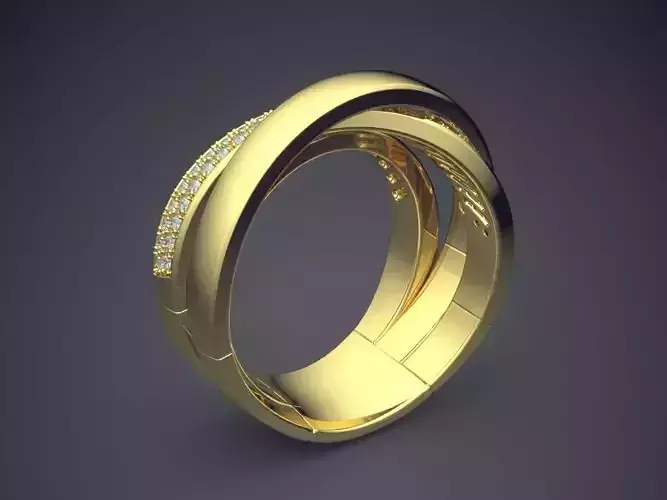 Unique Ring CAD-6447