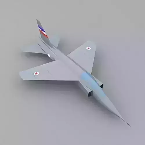 Soko J-22 Orao Low-poly 3D model