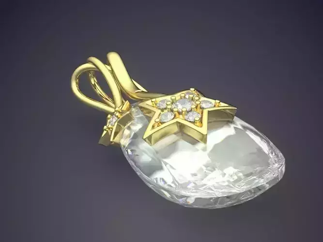 Pendant With Diamond CAD-6443