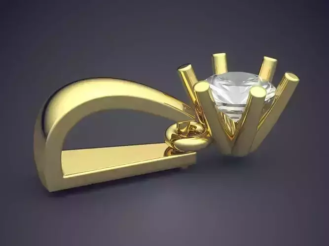 Pendant With Diamond CAD-6441