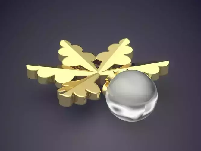 Pendant With Pearl CAD-6437 3D print model