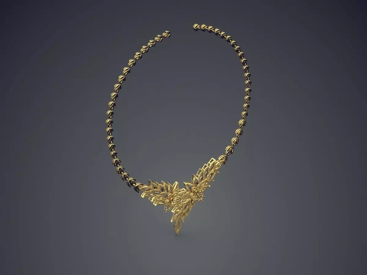 Necklace CAD-6429 3D print model_0