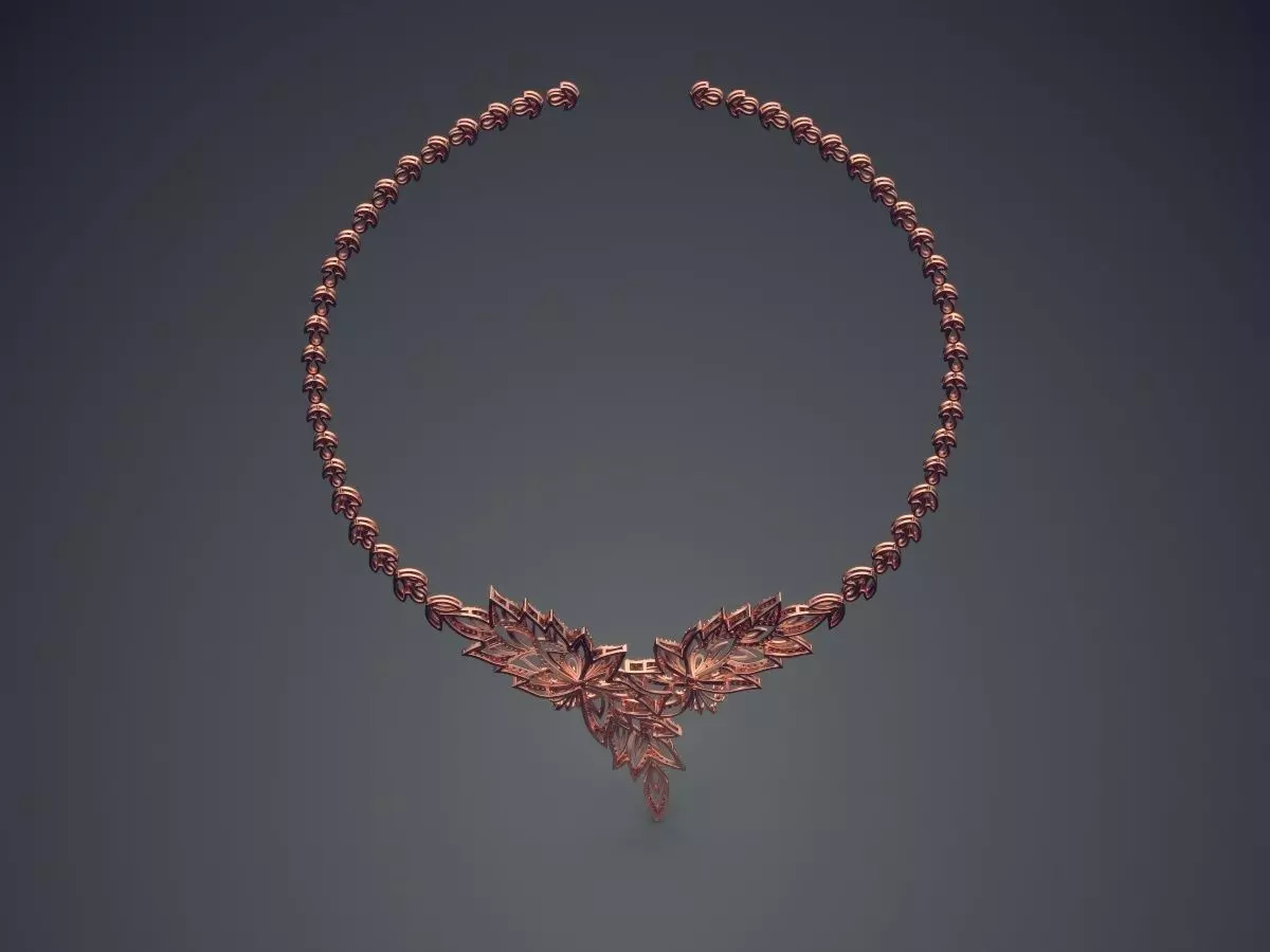 Necklace CAD-6429 3D print model_2