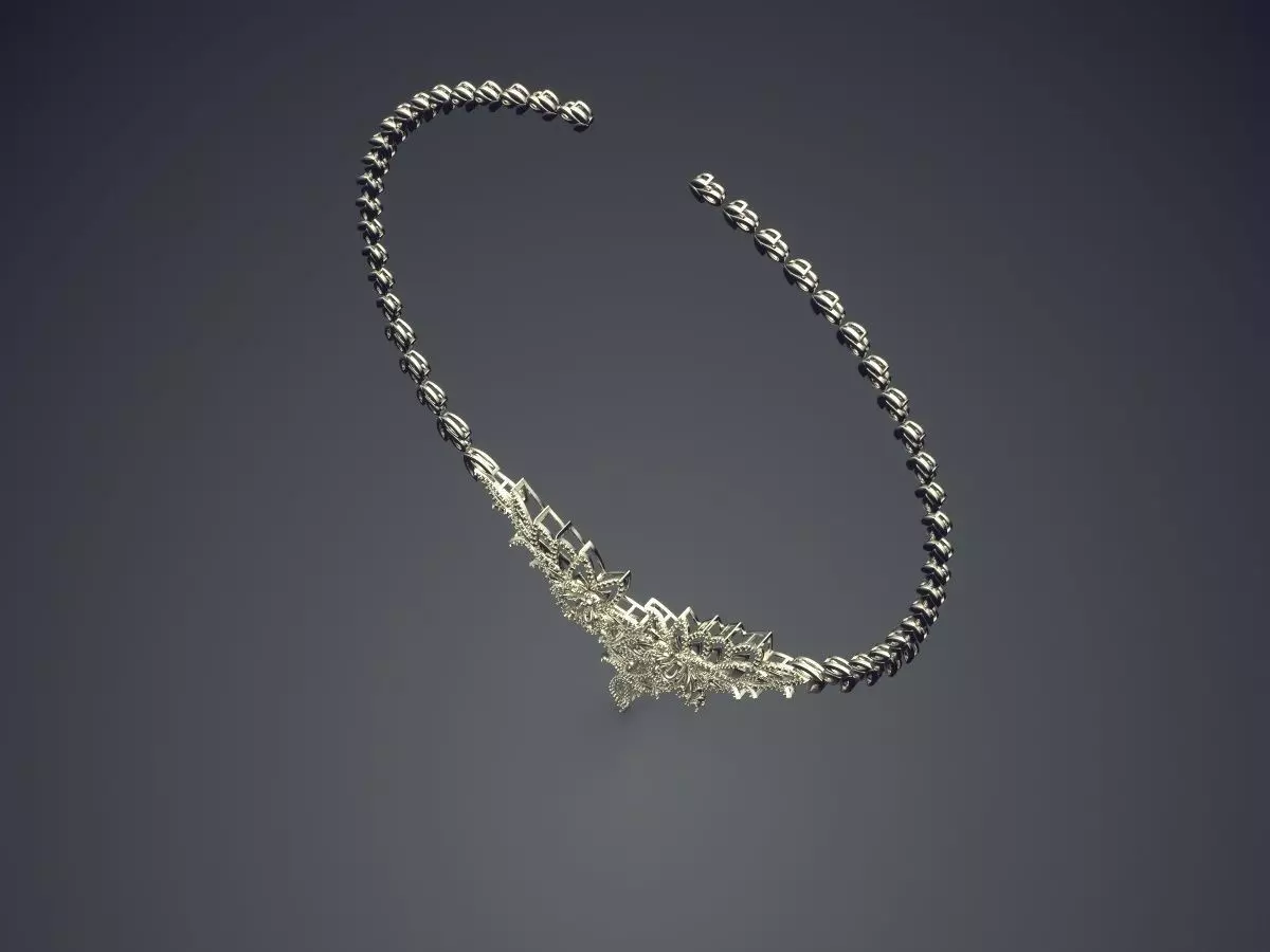 Necklace CAD-6429 3D print model_1