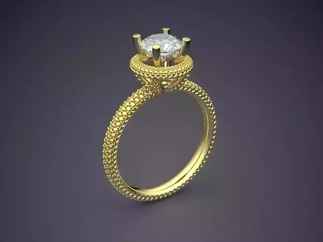 Ring With Diamond CAD-6418