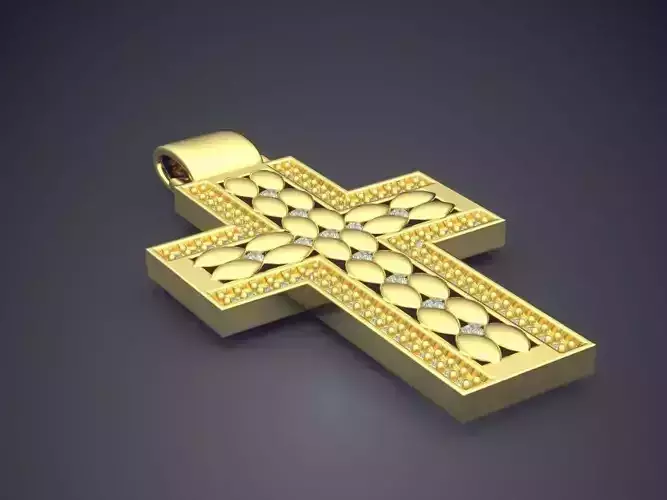 Cross Shape Pendant CAD-6417