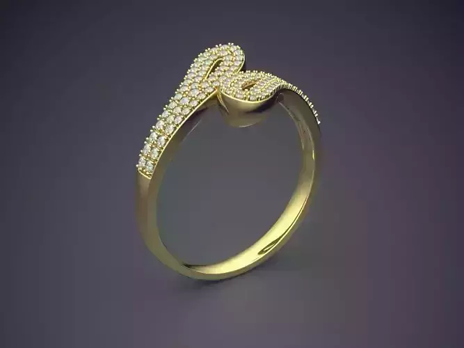 Ring With Diamonds CAD-6416